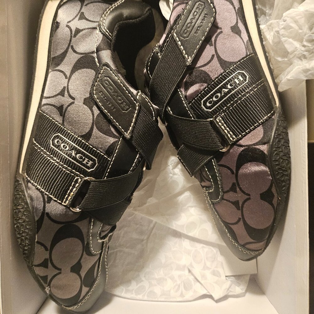 Coach "Kyla" Black Sneakers womens size 8